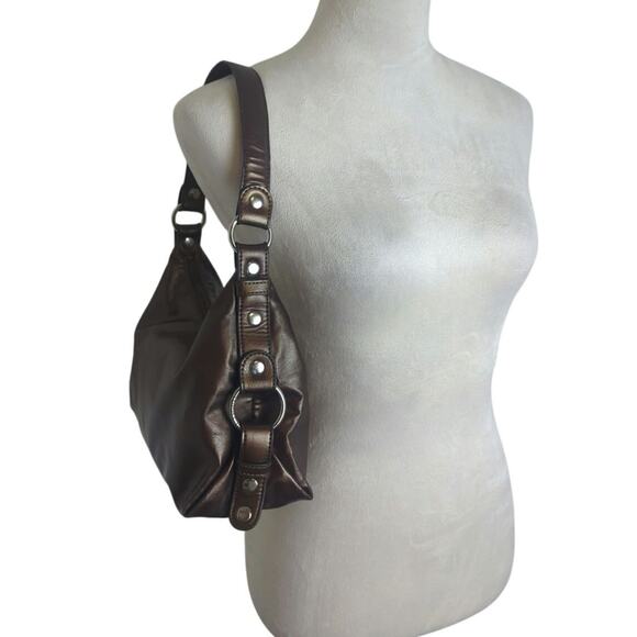 Y2K Tommy Hilfiger Shoulder Handbag Hobo Small Purse - Picture 1 of 8